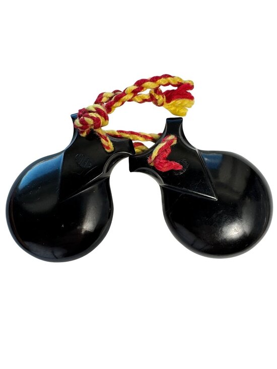 Elton Other - Elton Bakelite Percussion Castanets Clackers Hand Musical Instruments Tango Vtg